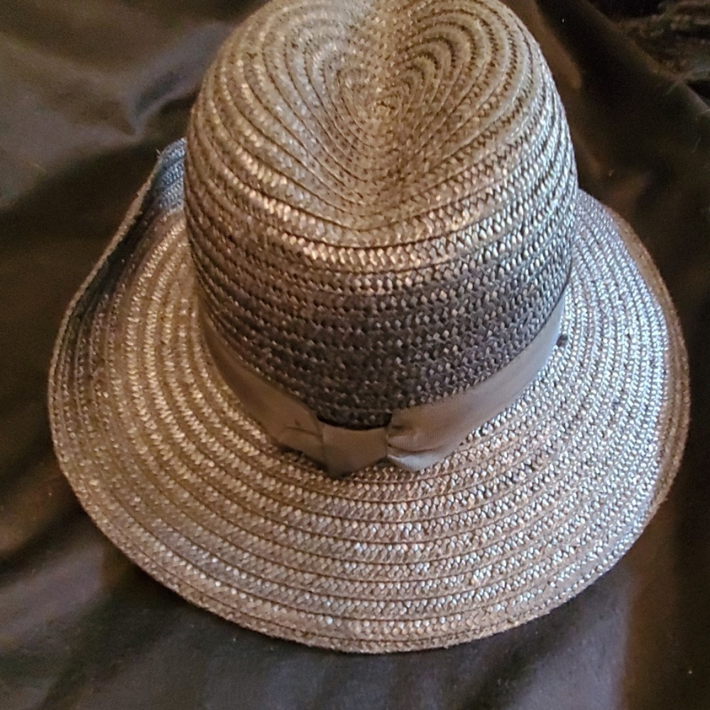 Vintage Trilby Fedora Italian Straw Hat - Picture 4 of 5